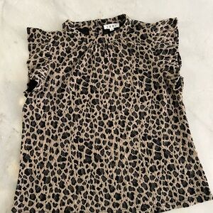 THML leopard print blouse